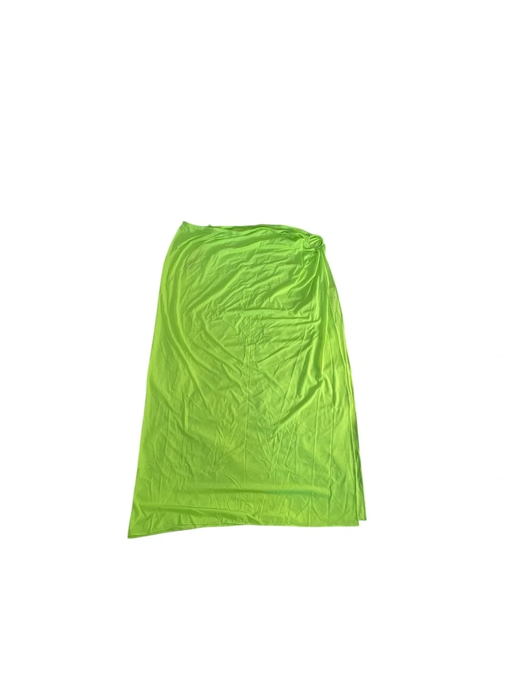 SKIMS Swim Sarong Skirt 3X Neon Green Mesh Ring Maxi Cover Up NWT Festival
